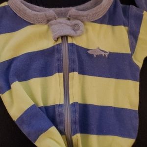 Carters Blue/Green Striped Sleeper